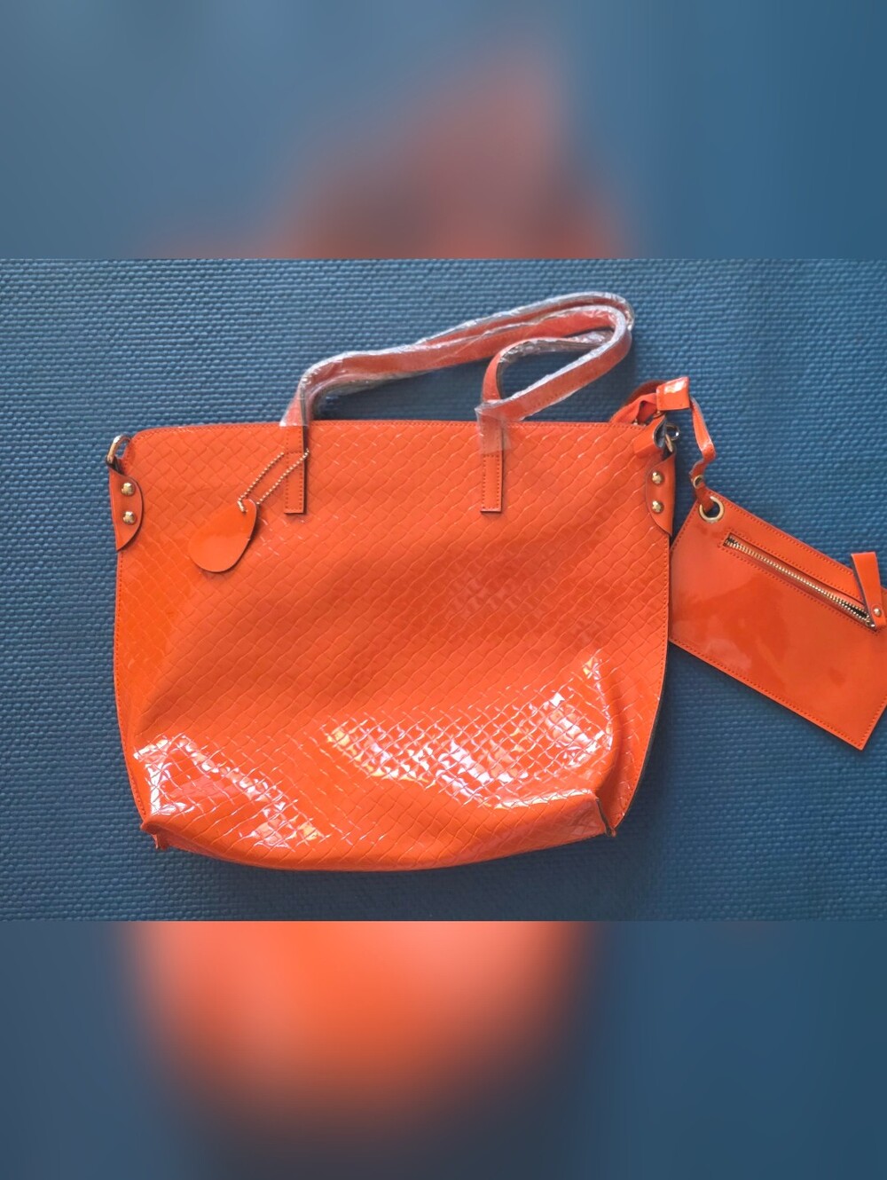 Patent Leather Tote Bag-NWOT